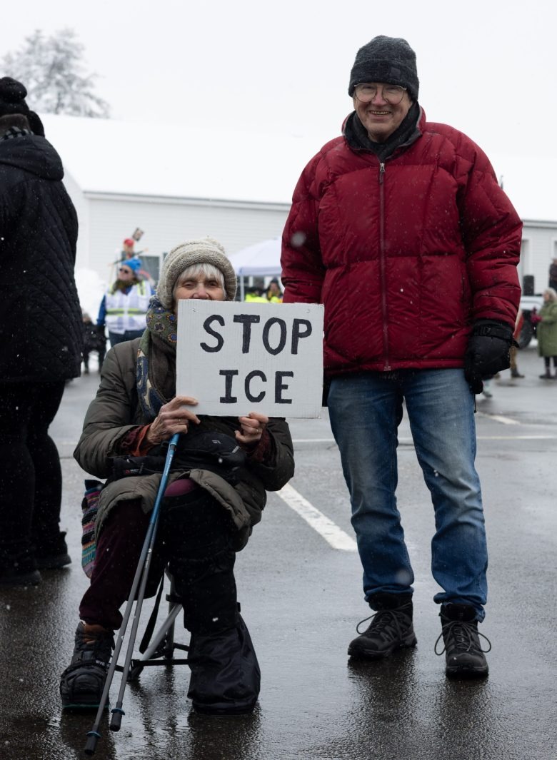  ‘The only thing ordinary people can do’: Brookliners head north to NH to protest region’s first large-scale ICE facility