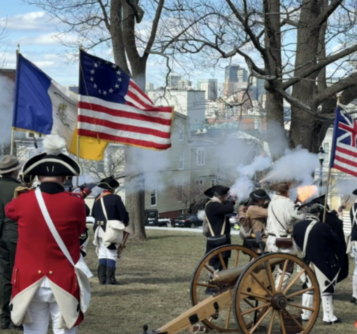 Hundreds celebrated 250th anniversary of Evacuation Day on Dorchester Heights